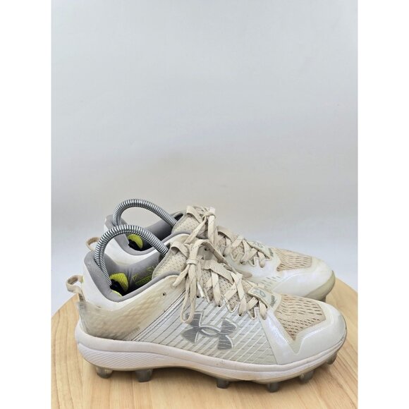 Men's Under Armour 3025591-100 Yard Low MT TPU Baseball Cleats Size 7 - Picture 1 of 8
